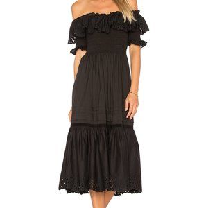 Rebecca Taylor Off-Shoulder Nouveau Eyelet Dress